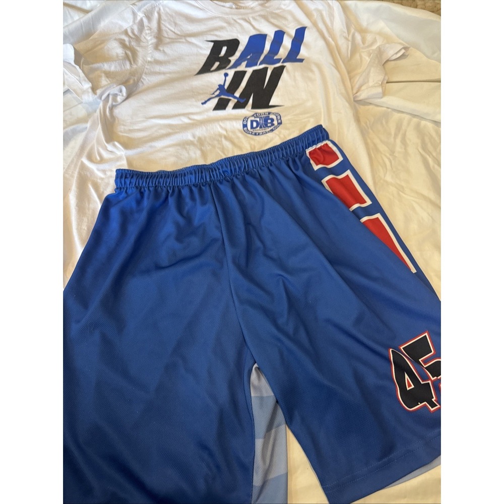 Downtown Brown Basketball Club Set Shorts And T-shirt XL